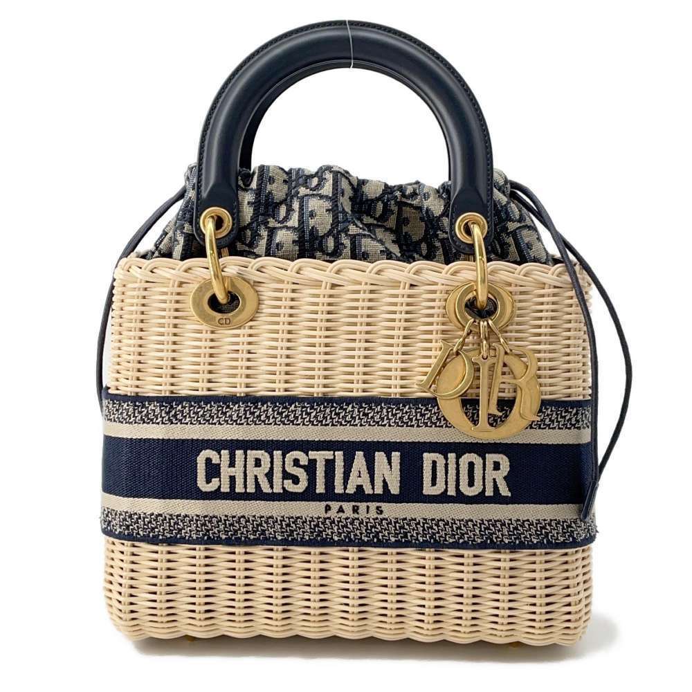 Christian Dior handbag Lady Wicker bag